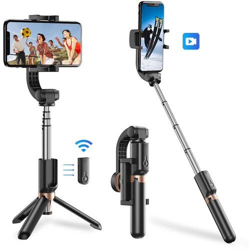  Apexel 4-Section Selfie Stick with Gimbal Stabilizer & Tripod for Smartphones