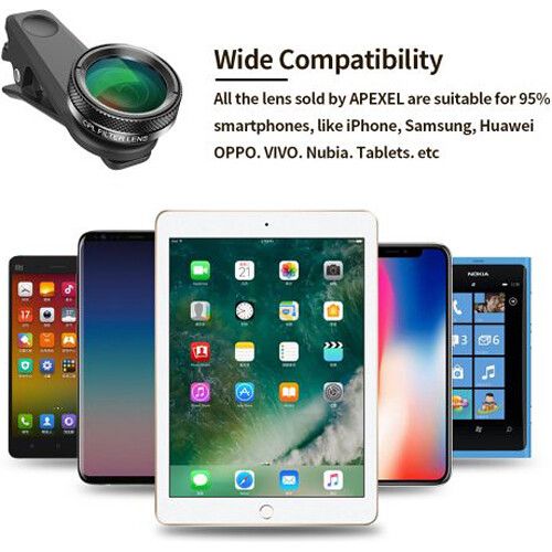  Apexel 6-in-1 Smartphone Lens Kit