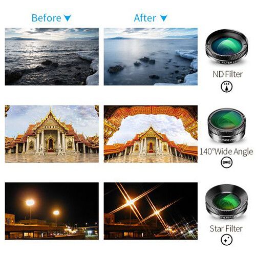  Apexel 6-in-1 Smartphone Lens Kit