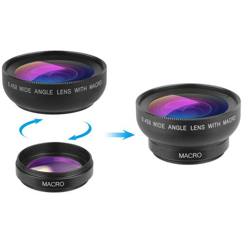  Apexel 0.45x Wide-Angle & 12.5x Macro Lens