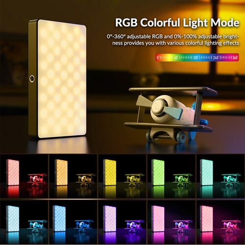  Apexel FL07 RGB LED Light Panel Vlogging Kit