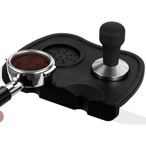  Apexstone Silicone Espresso Tamping Mat,Coffee Tamping Mat 8 Inch X 6 Inch,Silicone Coffee Tamper Mat,Espresso Silicone Mat