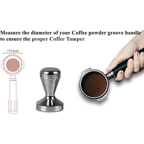  Apexstone Coffee Tamper 51mm,Espresso Tamper 51mm,Espresso Coffee Tamper 51mm