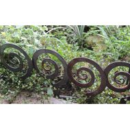 ApocalypseFab 5.5 Alternate Spiral Garden Stake, Steel Garden decor, planter edge, Garden edging