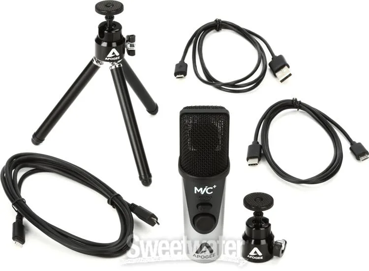  Apogee MiC Plus Podcast Bundle for iPad, iPhone, Mac, and Windows