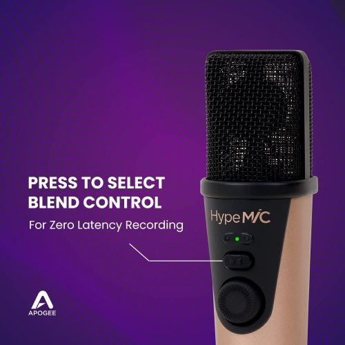  [아마존베스트]Apogee Hype Mic - USB Microphone with Analog Compression for Capturing Vocals and Instruments, Streaming, Podcasting, and Gaming, Made in USA