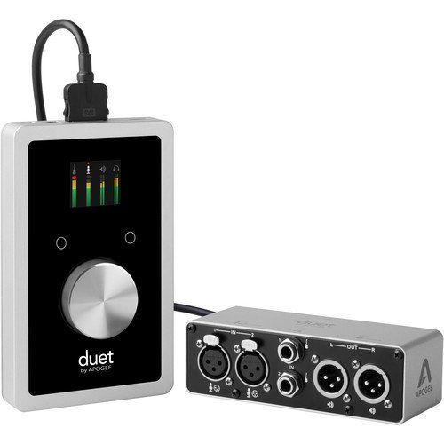  Apogee Electronics Duet USB Audio Interface with Electro-Voice RE320 Dynamic Microphone, HPC-A30 Studio Monitor Headphones Mic Stand & Shockmount Bundle