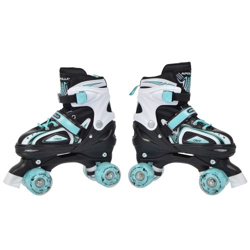  Apollo Super Quad X Pro LED Roller Skates for Children and Teenagers Ideal for Beginners Comfortable Roller Skates for Girls and Boys, S (31-34)