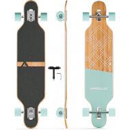 APOLLO Longboard Skateboards - Premium Long Boards for Adults, Teens and Kids. Cruiser Long Board Skateboard. Drop Through Longboards Made of Bamboo & Fiberglass - High-Speed Beari