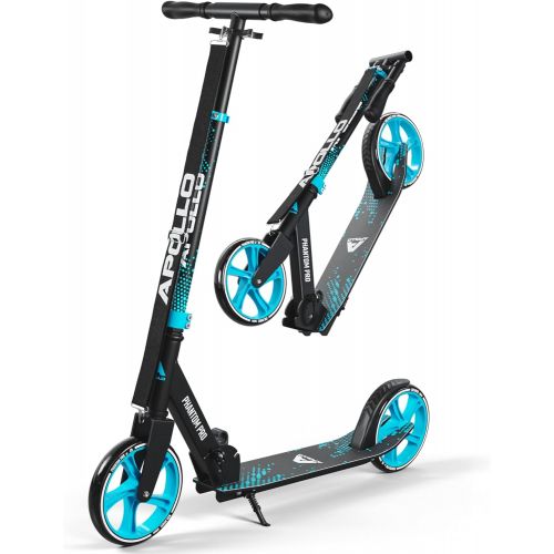  APOLLO Adult Scooter - Folding Kick Scooter for Adults, Teens & Kids Ages 6 Years and up with Big Wheels (XXL), Foldable Kick Scooters with LED Light Up Wheel Options, Scooter for