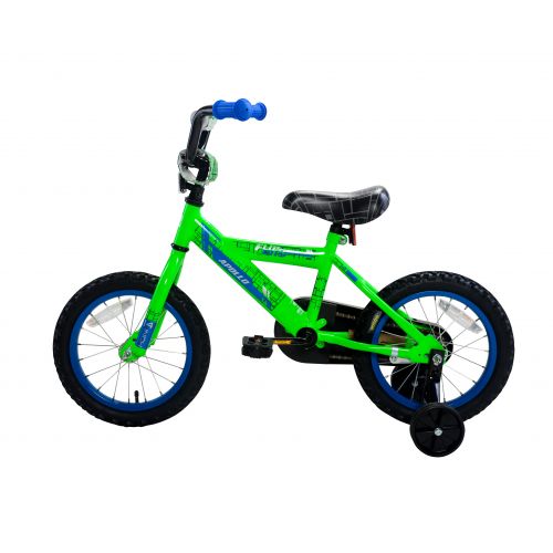  Apollo FlipSide 14 inch Kids Bicycle, Ages 3 to 5, Height 30 - 38 inches, Green/Blue