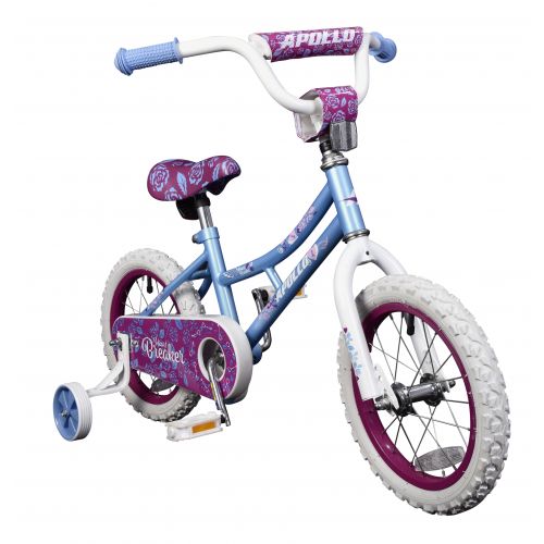  Apollo Heartbreaker 14 inch Kids Bicycle, Ages 3 to 5, Height 28 to 36 inches, Teal