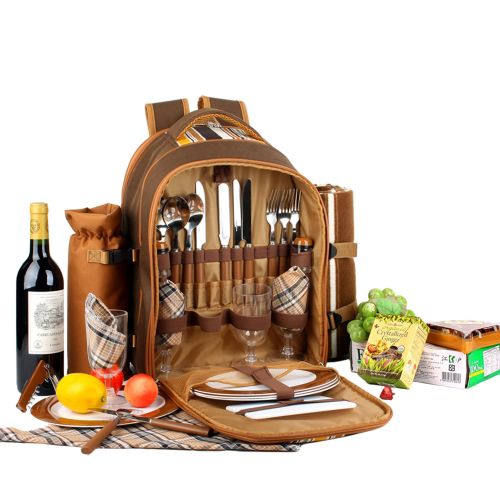  Apollo walker apollo walker TAWA Picnic Set Backpack for 4 with Cooler Compartment,Detachable Bottle/Wine Holder Including Large Picnic Blanket(45x 53) for Picnic Family and Lovers Gifts,Outdoor