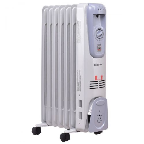  Apontus 1500 W 7-Fin Electric Oil Filled Space Thermostat Heater