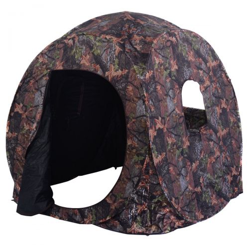  Apontus Portable Hunting Blind Pop Up Ground Camo Weather Resistant Hunting Enclosure