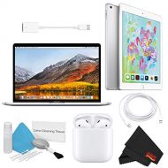 Apple (6AVE) Apple 15.4 MacBook Pro with Touch Bar (Mid 2018, 512GB SSD, Silver) Accessory Bundle w Apple 9.7 iPad (Early 2018, 32GB, Wi-Fi Only, Space Gray)