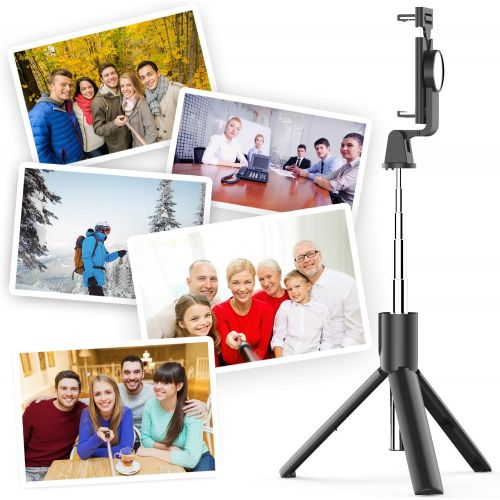  [아마존베스트]Appolab Selfie Stick Tripod with Bluetooth Wireless Remote, 3 in 1 Extendable Selfie Stick with Tripod Stand for iPhone X XR XS MAX 7 8 Plus,Galaxy S9 Plus S8 Plus Note8