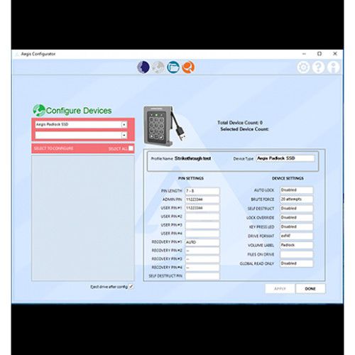  Apricorn Aegis Configurator Software with 10-Port USB 3.0 Type-A Hub (USB Key)