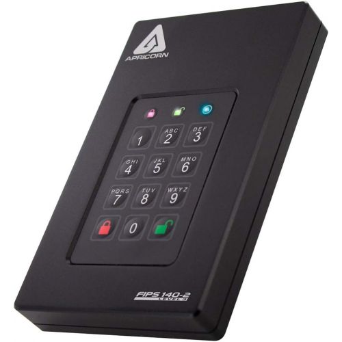  Apricorn Aegis Fortress L3 - FIPS Validated, 2TB SSD USB 3.0 Hardware Encrypted Portable Drive