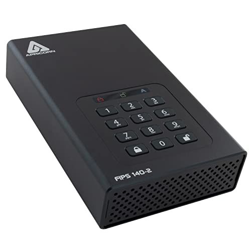  Apricorn Aegis Desktop 4 TB FIPS 140-2 Validated 256-Bit Encrypted Hard Drive (ADT-3PL256F-4000)