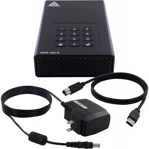  Apricorn Aegis Desktop 4 TB FIPS 140-2 Validated 256-Bit Encrypted Hard Drive (ADT-3PL256F-4000)