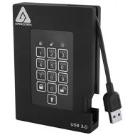 Apricorn Aegis Padlock Fortress FIPS 140-2 Level 2 Validated 256-bit Encrypted USB 3.0 Hard Drive with PIN Access, black, 2 TB - A25-3PL256-2000F