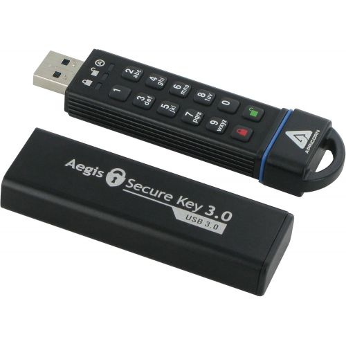  Apricorn 240GB Aegis Secure Key FIPS 140-2 Level 3 Validated 256-bit Encryption USB 3.0 Flash Drive (ASK3-240GB)