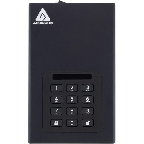  Apricorn 4TB Aegis Padlock DT 256-bit Encryption USB 3 Hard Drive (ADT-3PL256-4000)