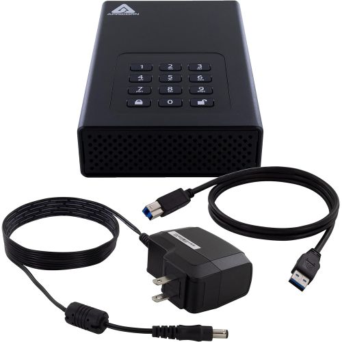  Apricorn 4TB Aegis Padlock DT 256-bit Encryption USB 3 Hard Drive (ADT-3PL256-4000)