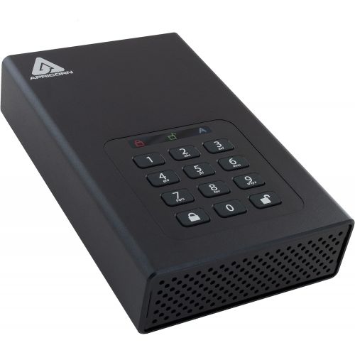  Apricorn 4TB Aegis Padlock DT 256-bit Encryption USB 3 Hard Drive (ADT-3PL256-4000)