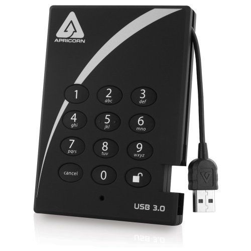  Apricorn Aegis Padlock A25-3PL256-1000 1 TB External Hard Drive