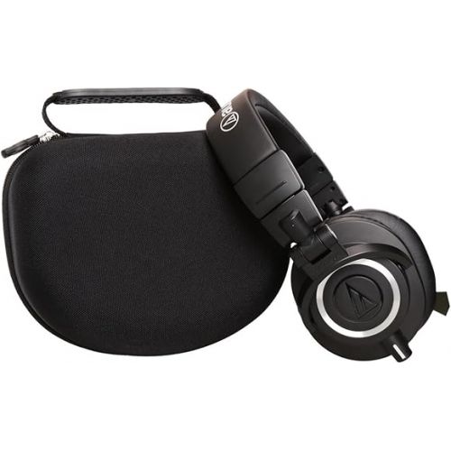  Aproca Hard Carry Travel Bag Case Compatible with Audio-Technica ATH-M50x Professional Monitor Headphones ATH-M50xMG ATH-M40x ATH-M30x ATH-M70x (Black)