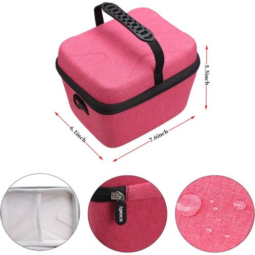  Aproca Hard Travel Storage Case for Polaroid Originals Now I-Type/OneStep 2 / OneStep+ Instant Film Camera (Red + Shoulder Strap)