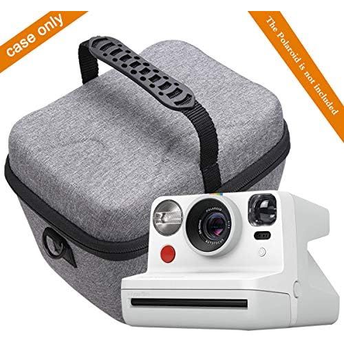  Aproca Hard Travel Storage Case for Polaroid Originals Now I-Type/OneStep 2 / OneStep+ Instant Film Camera (Grey + Shoulder Strap)