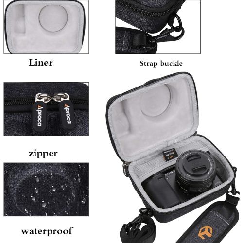  Aproca Hard Storage Carrying Protective Travel Case, for Sony Alpha a6000 Mirrorless Digital Camera