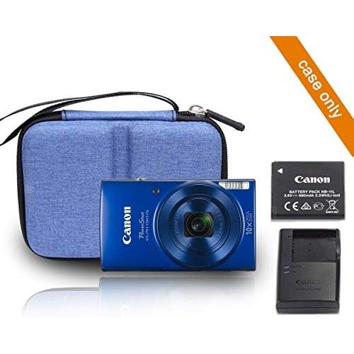  Aproca Hard Travel Storage Case for Canon PowerShot ELPH 180 Digital Camera (Blue)