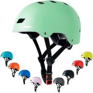 Bike Skateboard Helmet, Adjustable and Multi-Sport for Skate Scooter, 3 Sizes for Adult Youth Kids Toddler