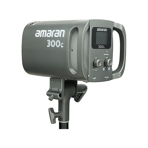  Aputure Amaran 300c RGB COB Video Light Bowen Mount 2,500K to 7,500K CCT with G/M Adjustment 26,580 lux @ 1m with Hyper Reflector Support APP Control