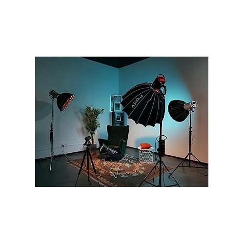  Aputure Light Dome III Studio Softbox Bowens Mount with Diffuser Cloth, Honeycomb Grid, Carry Bag, Compatible with Amaran, Aputure Series & Bowens Mount LED Video Light