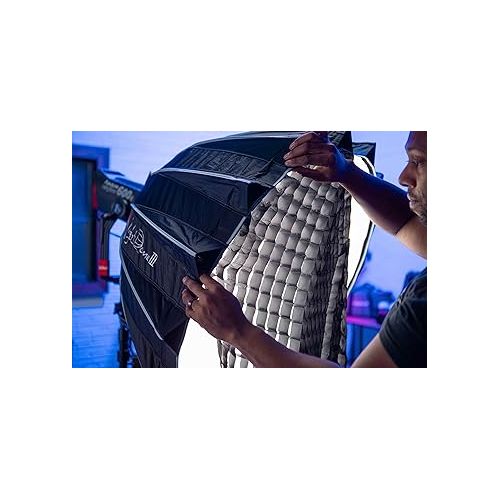  Aputure Light Dome III Studio Softbox Bowens Mount with Diffuser Cloth, Honeycomb Grid, Carry Bag, Compatible with Amaran, Aputure Series & Bowens Mount LED Video Light