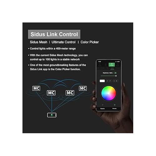  Aputure Amaran AL-MC RGBWW On Camera Video Light, CRI/TLCI 96+, Temperature 3200K-6500K, HSI Mode,Support Magnetic Attraction and App with USB-C PD and Wireless Charging