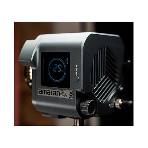  Aputure Amaran 60D S,Amaran 60D COB Daylight LED Video Light,65W 5600k Bluetooth App Control 8 Built-in Lighting Effects DC/AC Power Supply