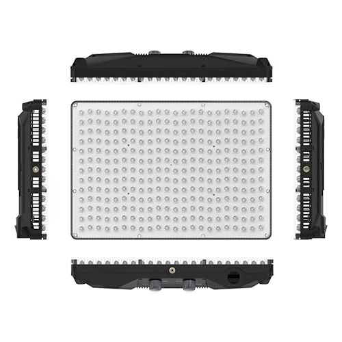  Aputure Amaran P60C RGBWW Video Panel Light,Color Temperature 2500K-7500K,60W,CRI95+/TLCI 96+,5900lux@1m,10 Light Effects,with Softbox,Support App