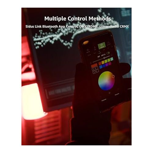  Aputure MC Pro Camera Lights,RGBWW LED Video Lights Lensed Mini LED Panel Full Color Portable Photography Lighting,4200mAh Rechargeable Battery,APP Control, Support Magnetic Attraction