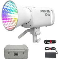 Aputure Amaran 300c RGB COB Video Light Bowen Mount 2,500K to 7,500K CCT with G/M Adjustment 26,580 lux @ 1m with Hyper Reflector (White (300c))