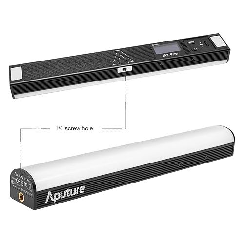  Aputure MT Pro RGB Tube Light Full-Color Mini LED Tube Light Led Light RGB Wand 7.5W 2000K~10000K with Grid, Ball Head and Carrying Case