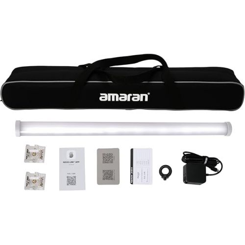  Aputure Amaran PT2c Led Video Light RGBWW Led Tube Light Stick,CRI 95 TLCI 98 2700K-10000K,9 Lighting FX Bluetooth App Control for Photography Vlog Live Streaming