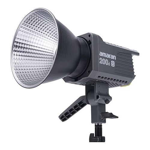  amaran 200dS,amaran 200d Upgrade 200W Photography Lighting Output Daylight Bowens Mount LED Video Light,Bluetooth App Control 8 Pre-Programmed Lighting Effects DC/AC Power Supply Silent Fan