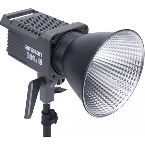  amaran 200dS,amaran 200d Upgrade 200W Photography Lighting Output Daylight Bowens Mount LED Video Light,Bluetooth App Control 8 Pre-Programmed Lighting Effects DC/AC Power Supply Silent Fan