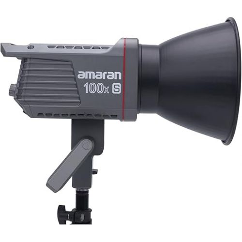  amaran 100x S Bi-Color Bowens Mount Point-Source LED Video Light,100W Output Studio Light,Bluetooth App Control 9 Built-in Lighting Effects DC/AC Power Supply Ultra Silent Fan(amaran 100xS)